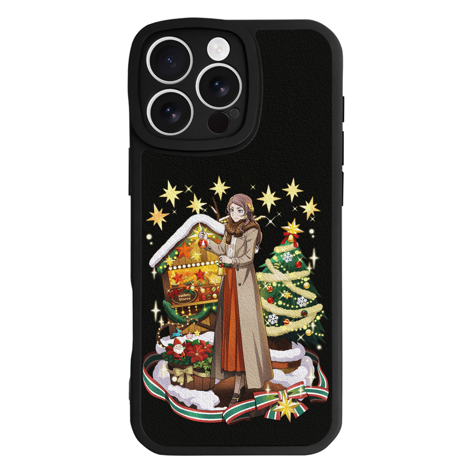 （画像用） 文豪ストレイドッグス Bungo Stray Dogs 【iPhone 16シリーズ対応】シリコンスマホケース（レザー調） 材質：シリコン